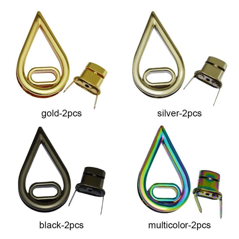 Madinga Krepšys Dalys Rankinė Pečių Krepšys Twist Spynos Vandens lašeliai Forma Metalinės Sagtys Pasukamas Užraktas