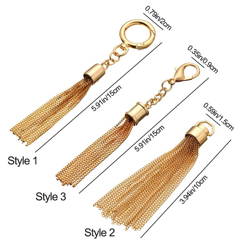 3 spalvų „pasidaryk pats“ mados metalo puošmena sagtis su kutais pakabukas raktų pakabukas rankinei Pečių krepšys piniginė Aparatūros priedai