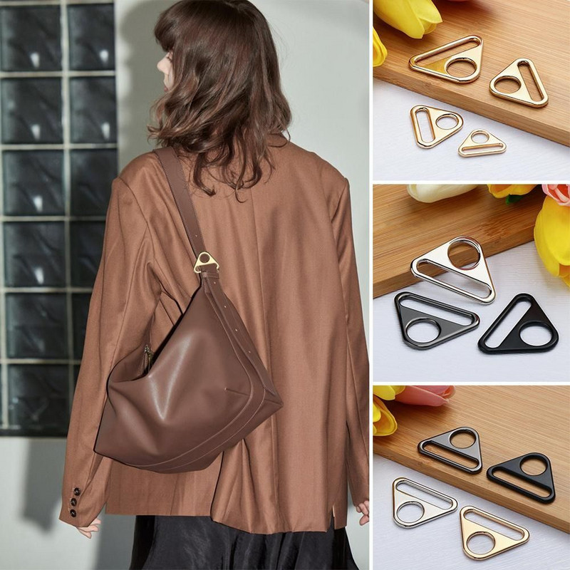 8 vnt. 25 mm metalinio krepšio sagtis, pastorintas trikampis O Dee žiedas, sagtis, kilpa, odinė rankinė, rankinė, piniginė, dirželis, dirželis, šuns apykaklės grandinė