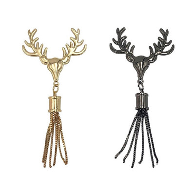 Fashion Metal Clasp Deer Head Shape Turn Lock Handmade Twist Locks For DIY Handbag Craft Bag Purse Hardware Parts Bag Tassel