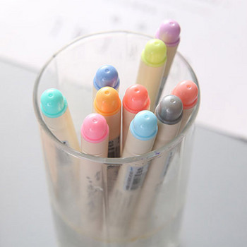 10 цвята комплект химикалки с четки Fabricolor маркери с мек връх Цветна четка с калиграфия Finecolour Brush Felt Art Markers Канцеларски материали