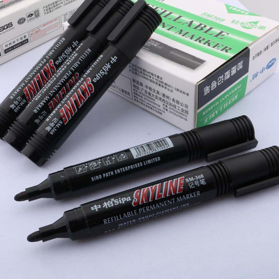 2vnt Raudona mėlyna juoda alyva vandeniui atsparus greitai džiūstantis nuolatinio meno žymeklių rašiklis