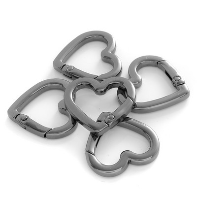 5 kom./lot 25 mm metalne opružne kopče u obliku srca, karabiner, privjesak, kopče za torbu, kuka, kopče, lanac za pse, konektor, dodaci