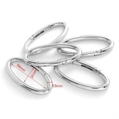 5 kom./lot 25 mm metalne opružne kopče u obliku srca, karabiner, privjesak, kopče za torbu, kuka, kopče, lanac za pse, konektor, dodaci