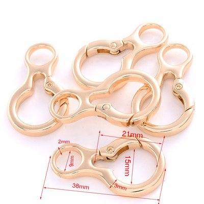 5 kom./lot 25 mm metalne opružne kopče u obliku srca, karabiner, privjesak, kopče za torbu, kuka, kopče, lanac za pse, konektor, dodaci