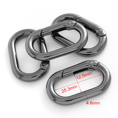 5 kom./lot 25 mm metalne opružne kopče u obliku srca, karabiner, privjesak, kopče za torbu, kuka, kopče, lanac za pse, konektor, dodaci