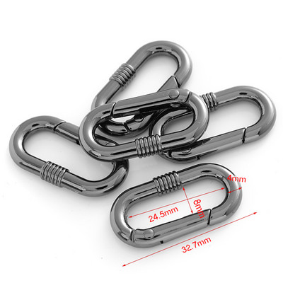 5 kom./lot 25 mm metalne opružne kopče u obliku srca, karabiner, privjesak, kopče za torbu, kuka, kopče, lanac za pse, konektor, dodaci