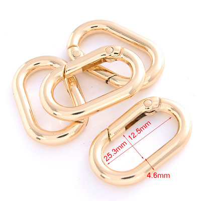 5 kom./lot 25 mm metalne opružne kopče u obliku srca, karabiner, privjesak, kopče za torbu, kuka, kopče, lanac za pse, konektor, dodaci