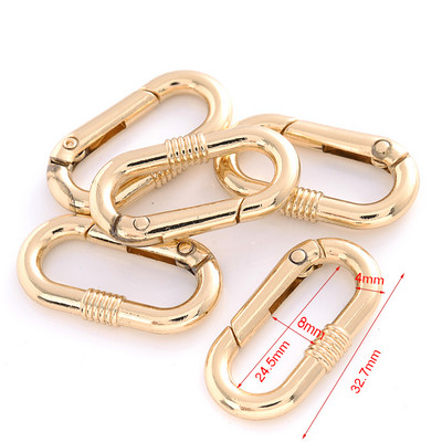 5 kom./lot 25 mm metalne opružne kopče u obliku srca, karabiner, privjesak, kopče za torbu, kuka, kopče, lanac za pse, konektor, dodaci