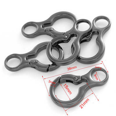 5 kom./lot 25 mm metalne opružne kopče u obliku srca, karabiner, privjesak, kopče za torbu, kuka, kopče, lanac za pse, konektor, dodaci