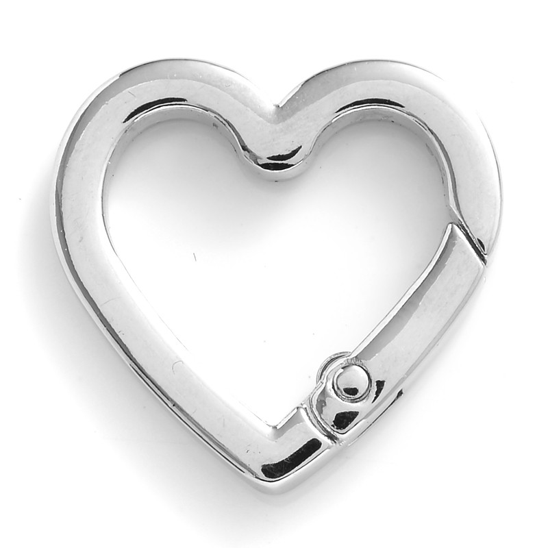 5 kom./lot 25 mm metalne opružne kopče u obliku srca, karabiner, privjesak, kopče za torbu, kuka, kopče, lanac za pse, konektor, dodaci