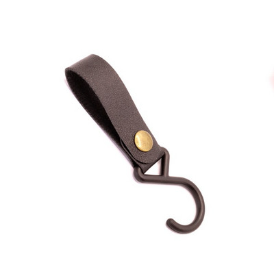 5 TK välikämpingu kolmnurk S-kujuline konks PU nahast konks tuulenöör võtmehoidja S konks telk PU riidenööri konks