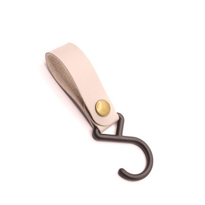 5 TK välikämpingu kolmnurk S-kujuline konks PU nahast konks tuulenöör võtmehoidja S konks telk PU riidenööri konks