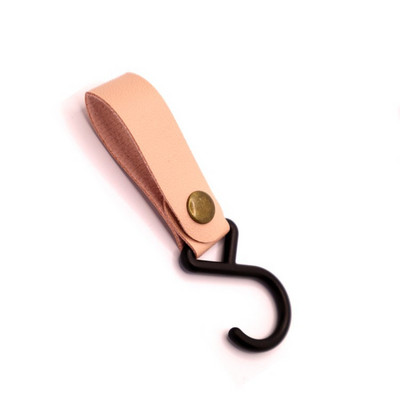 5 TK välikämpingu kolmnurk S-kujuline konks PU nahast konks tuulenöör võtmehoidja S konks telk PU riidenööri konks