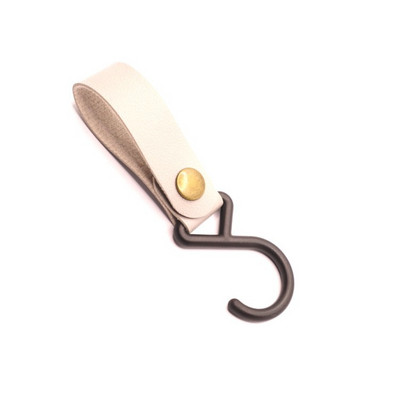 5 TK välikämpingu kolmnurk S-kujuline konks PU nahast konks tuulenöör võtmehoidja S konks telk PU riidenööri konks