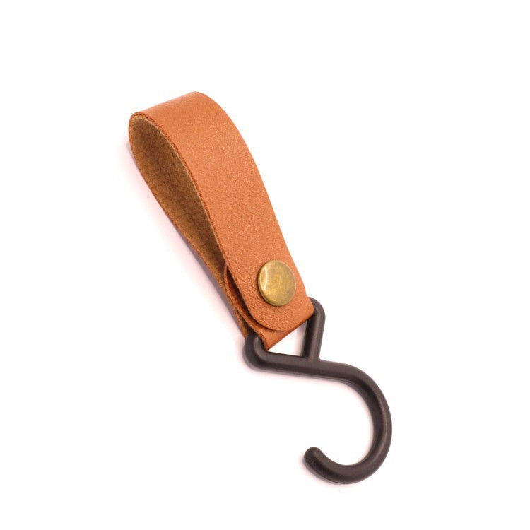 5 TK välikämpingu kolmnurk S-kujuline konks PU nahast konks tuulenöör võtmehoidja S konks telk PU riidenööri konks