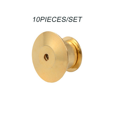 10 бр./опаковка Игли за брошки Метални черни закопчалки от цинкова сплав за брошки Игли Значка Аксесоари за бижута и резервни части на едро