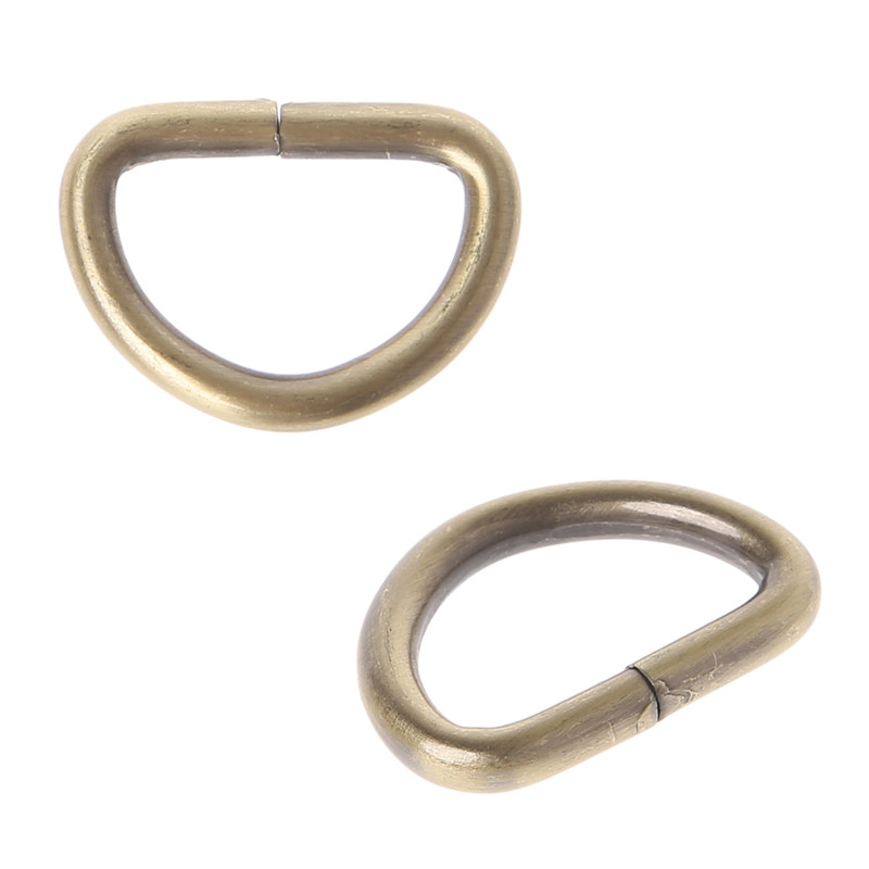 10 vnt Metalinis D žiedas, nesuvirintas reguliuojamas sagtis kuprinėms Dirželiai Krepšys Priedai „Pasidaryk pats“ katės šunų antkaklis D sagčių žiedas