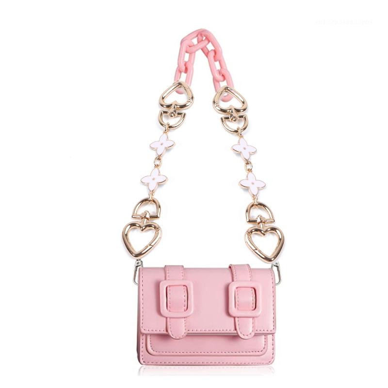 Удължител за каишка за верига за чанта Сърцевидна висяща резервна верига за чанта Съединител, ръчна чанта, удължител за чанта, верига, чанта, аксесоари