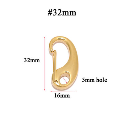 5бр. Закопчалки от неръждаема стомана D Lobster Пружинни куки Ключодържатели Чанти Закопчалки катарами Конектори Направи си сам Аксесоари за бижута