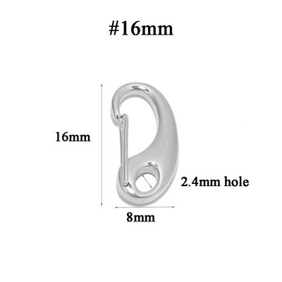 5бр. Закопчалки от неръждаема стомана D Lobster Пружинни куки Ключодържатели Чанти Закопчалки катарами Конектори Направи си сам Аксесоари за бижута