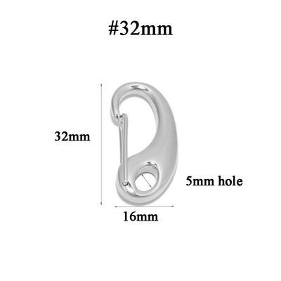 5бр. Закопчалки от неръждаема стомана D Lobster Пружинни куки Ключодържатели Чанти Закопчалки катарами Конектори Направи си сам Аксесоари за бижута