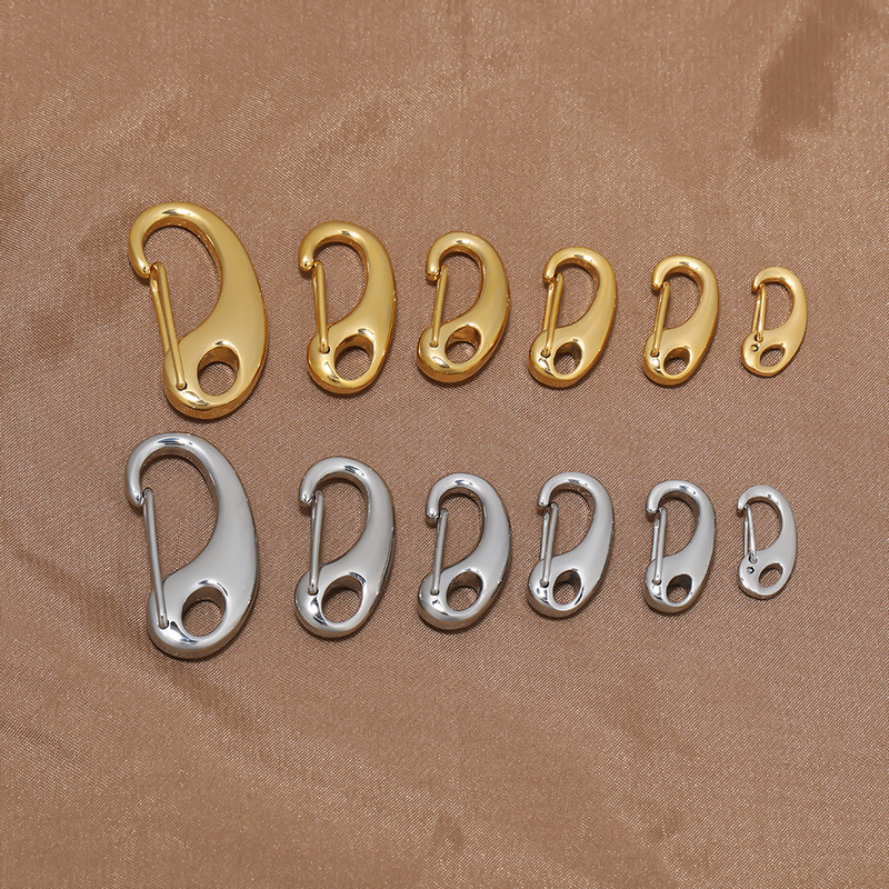 5бр. Закопчалки от неръждаема стомана D Lobster Пружинни куки Ключодържатели Чанти Закопчалки катарами Конектори Направи си сам Аксесоари за бижута