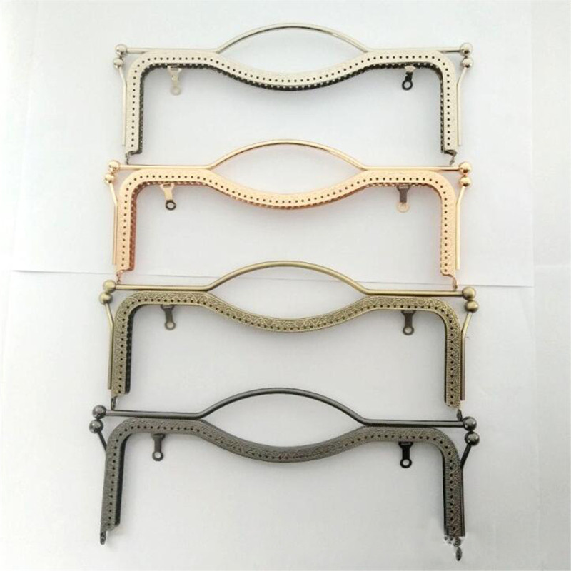 LKEEP 1 бр. Портмоне за монети Чанта с целувка Закопчалка Метална арка Рамка Ръчно Направи си сам Craft 27 см Аксесоари за части за чанта