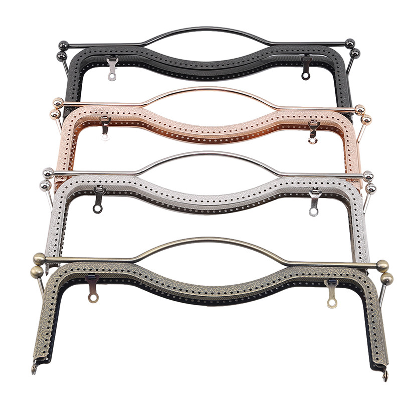 LKEEP 1 бр. Портмоне за монети Чанта с целувка Закопчалка Метална арка Рамка Ръчно Направи си сам Craft 27 см Аксесоари за части за чанта