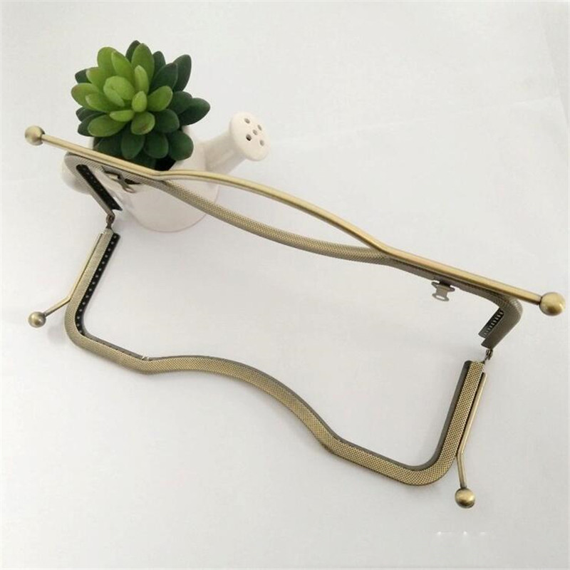 LKEEP 1 бр. Портмоне за монети Чанта с целувка Закопчалка Метална арка Рамка Ръчно Направи си сам Craft 27 см Аксесоари за части за чанта