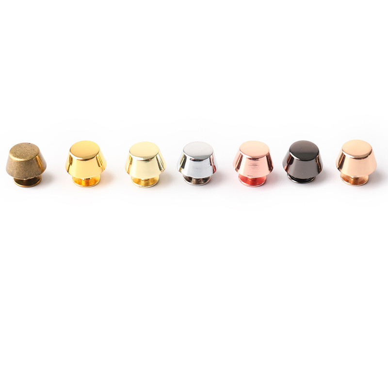 4PCS шпилка за пирони с метална кофа във формата на винт, задни нитове, шипове за облекло, кожен занаятчийски колан Декоративни части за портфейл 11 мм