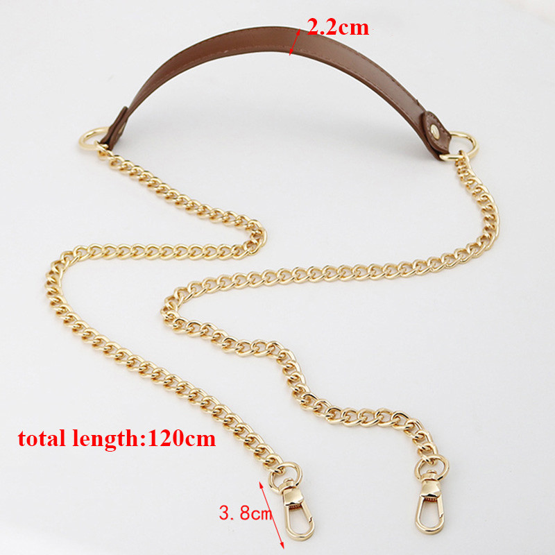 Metalinis Pu odinis krepšio dirželis, moteriškas, nuimamas rankinės dirželis, keičiamasis rankinės diržas, rankinės grandinės, krepšio priedai