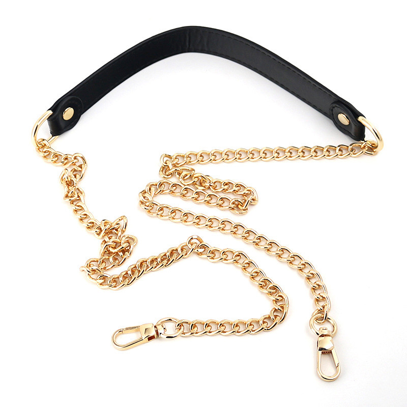 Metalinis Pu odinis krepšio dirželis, moteriškas, nuimamas rankinės dirželis, keičiamasis rankinės diržas, rankinės grandinės, krepšio priedai