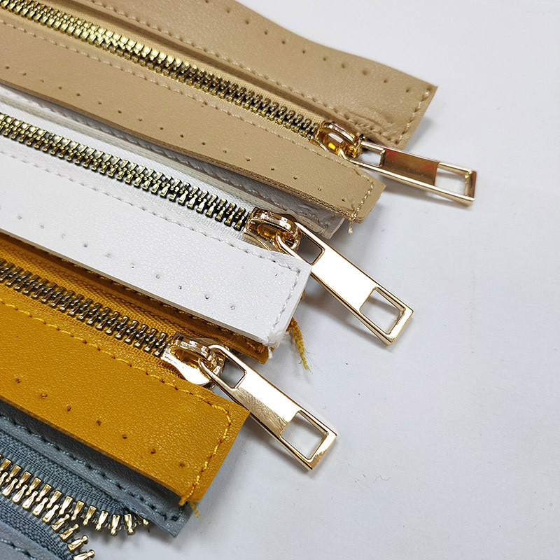 30CM Издръжлива, лесна за издърпване чанта с цип Персонализиран DIY цип за тъкана чанта Хардуер PU кожена чанта с цип Аксесоари за чанти