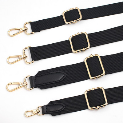 130CM Nylon Black Color Handbags Strap Shoulder Bag Strap Belts For Bags Adjustable Replacement Bag Handles Bag Accessories 2022