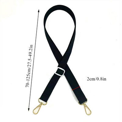 130CM найлонови черни чанти с каишка през рамо презрамка за чанта колани за чанти регулируеми резервни дръжки за чанти аксесоари за чанти 2022