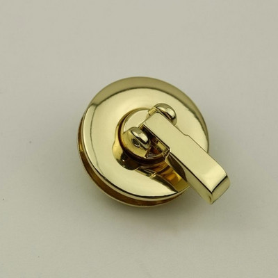 1 vnt. metalinis užsegimas „pasidaryk pats“ krepšio priedai Apvalus krepšys, pasukamas užraktas, užsegamas užsegimas rankinė, piniginė, užsegimas, sagtis, krepšio techninės įrangos dalys