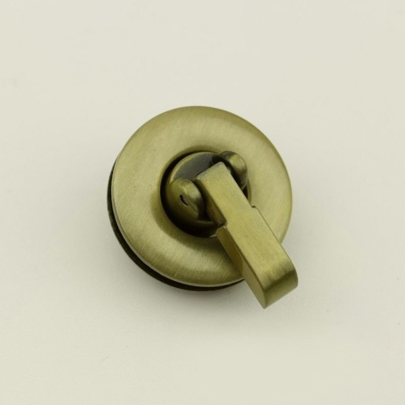 1 vnt. metalinis užsegimas „pasidaryk pats“ krepšio priedai Apvalus krepšys, pasukamas užraktas, užsegamas užsegimas rankinė, piniginė, užsegimas, sagtis, krepšio techninės įrangos dalys