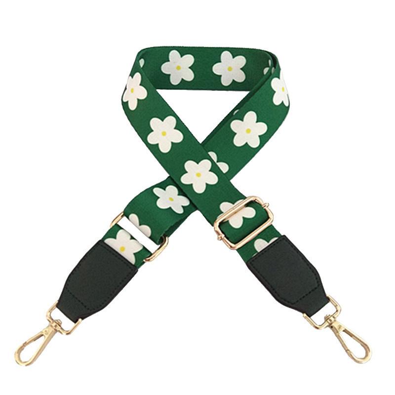 Цветна каишка за колан за чанта с шарка на цветя Презрамка за дамска чанта за аксесоари за пътуване през тялото