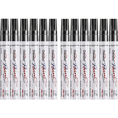 Dažų žymeklis 4,0 mm vidutinis antgalis, niekada neišblunkantis Greitai džiūstantis, nuolatinis žymeklis Alyvinio pagrindo vandeniui atsparus dažų žymeklio rašiklio rinkinys, skirtas uolų tapybai