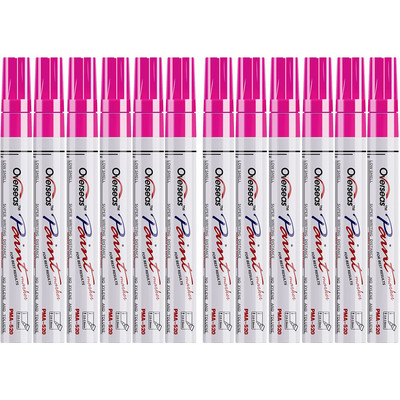 Dažų žymeklis 4,0 mm vidutinis antgalis, niekada neišblunkantis Greitai džiūstantis, nuolatinis žymeklis Alyvinio pagrindo vandeniui atsparus dažų žymeklio rašiklio rinkinys, skirtas uolų tapybai