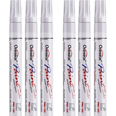 Dažų žymeklis 4,0 mm vidutinis antgalis, niekada neišblunkantis Greitai džiūstantis, nuolatinis žymeklis Alyvinio pagrindo vandeniui atsparus dažų žymeklio rašiklio rinkinys, skirtas uolų tapybai