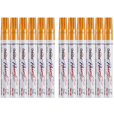 Dažų žymeklis 4,0 mm vidutinis antgalis, niekada neišblunkantis Greitai džiūstantis, nuolatinis žymeklis Alyvinio pagrindo vandeniui atsparus dažų žymeklio rašiklio rinkinys, skirtas uolų tapybai