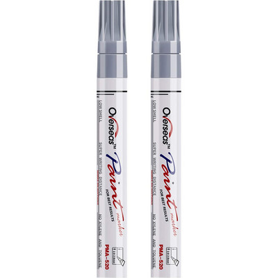 Dažų žymeklis 4,0 mm vidutinis antgalis, niekada neišblunkantis Greitai džiūstantis, nuolatinis žymeklis Alyvinio pagrindo vandeniui atsparus dažų žymeklio rašiklio rinkinys, skirtas uolų tapybai