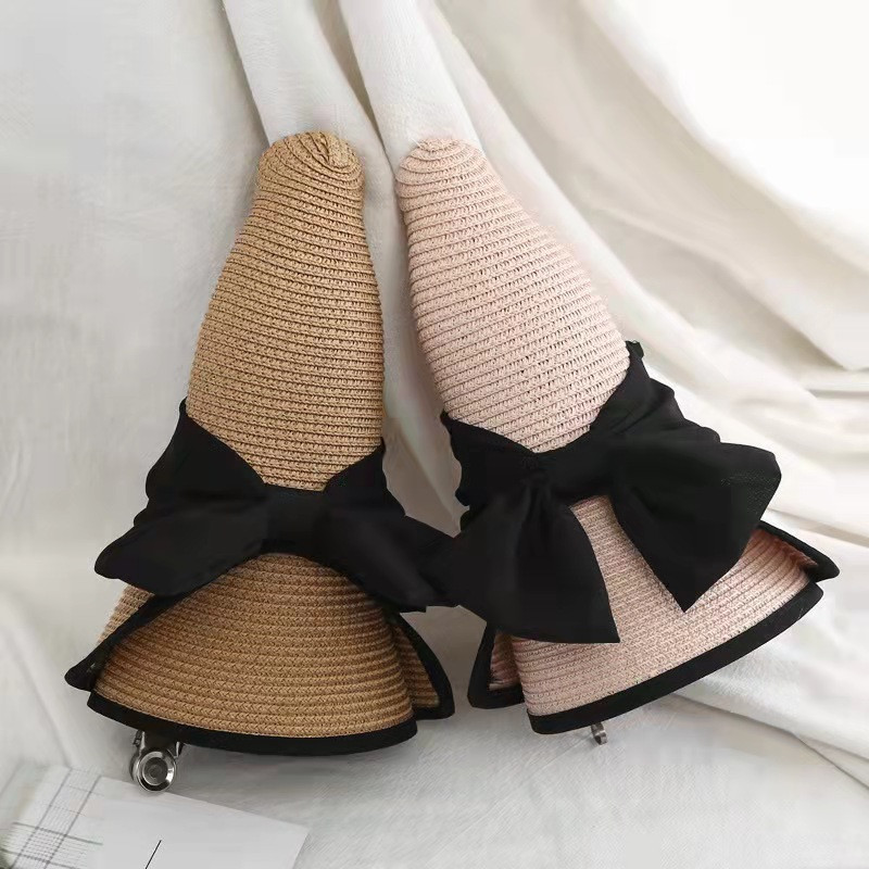 Nauja moteriška kepurė paplūdimio kepurė Panama 2023 m. Moterų vasaros skrybėlė mada Vasarinė šiaudinė skrybėlė Kepurės nuo saulės Panamos kepurė Fedoras dabar