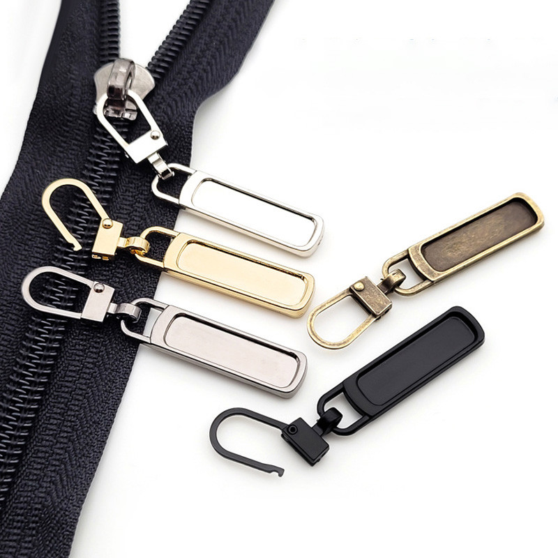 5 бр. Резервен метален цип, плъзгач, плъзгач, плъзгач, комплект за ремонт на яке за дрехи, DIY занаятчийски шевни ципове