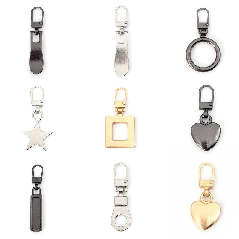 5 бр. Резервен метален цип, плъзгач, плъзгач, плъзгач, комплект за ремонт на яке за дрехи, DIY занаятчийски шевни ципове