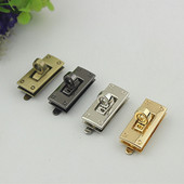 1 vnt., metalinis pasukamas užraktas, susukamas užrakto užsegimas, skirtas odiniam rankdarbiui, rankinė, rankinė, rankinė, piniginė „pasidaryk pats“ aparatūros priedas