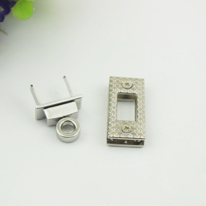 1 vnt., metalinis pasukamas užraktas, susukamas užrakto užsegimas, skirtas odiniam rankdarbiui, rankinė, rankinė, rankinė, piniginė „pasidaryk pats“ aparatūros priedas