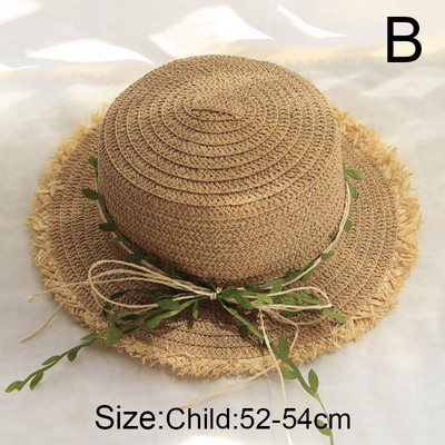 Нова сламена шапка с листа от ратан и панделка дамска панама пролет лято пътуване плаж шапки с плосък връх дамска козирка за слънце шапка с широка периферия